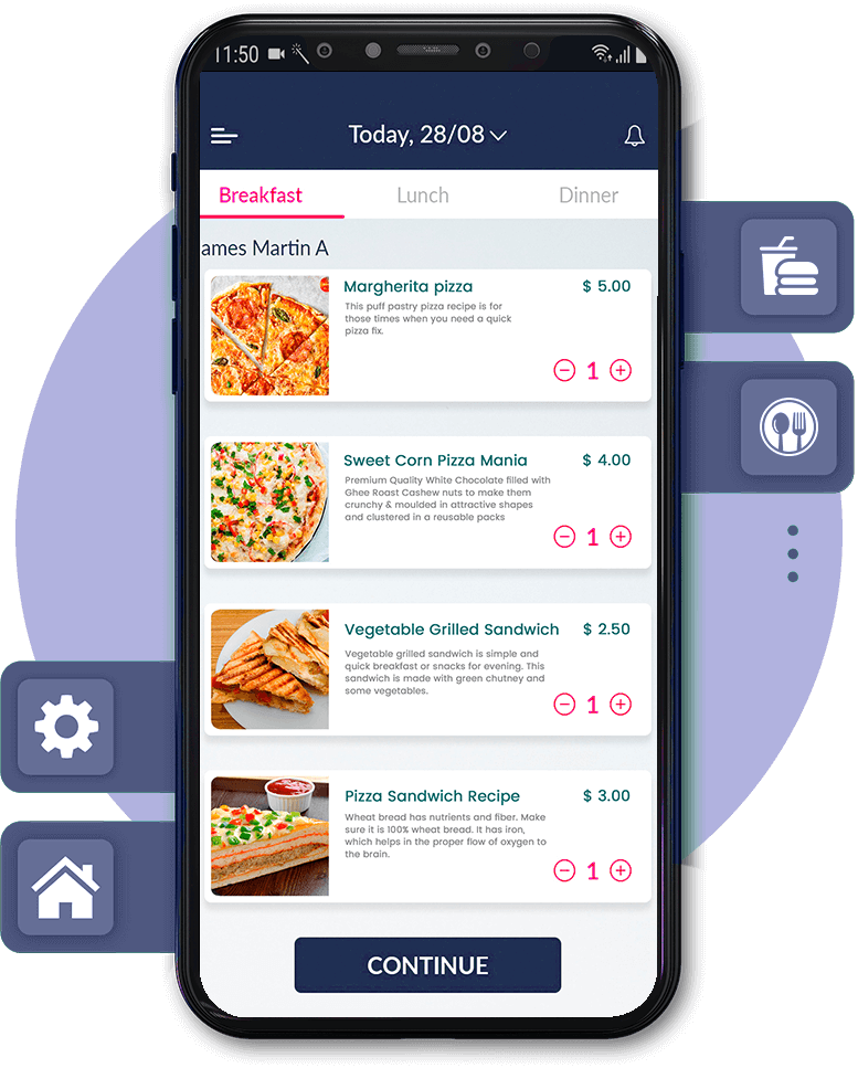 food delivery app script