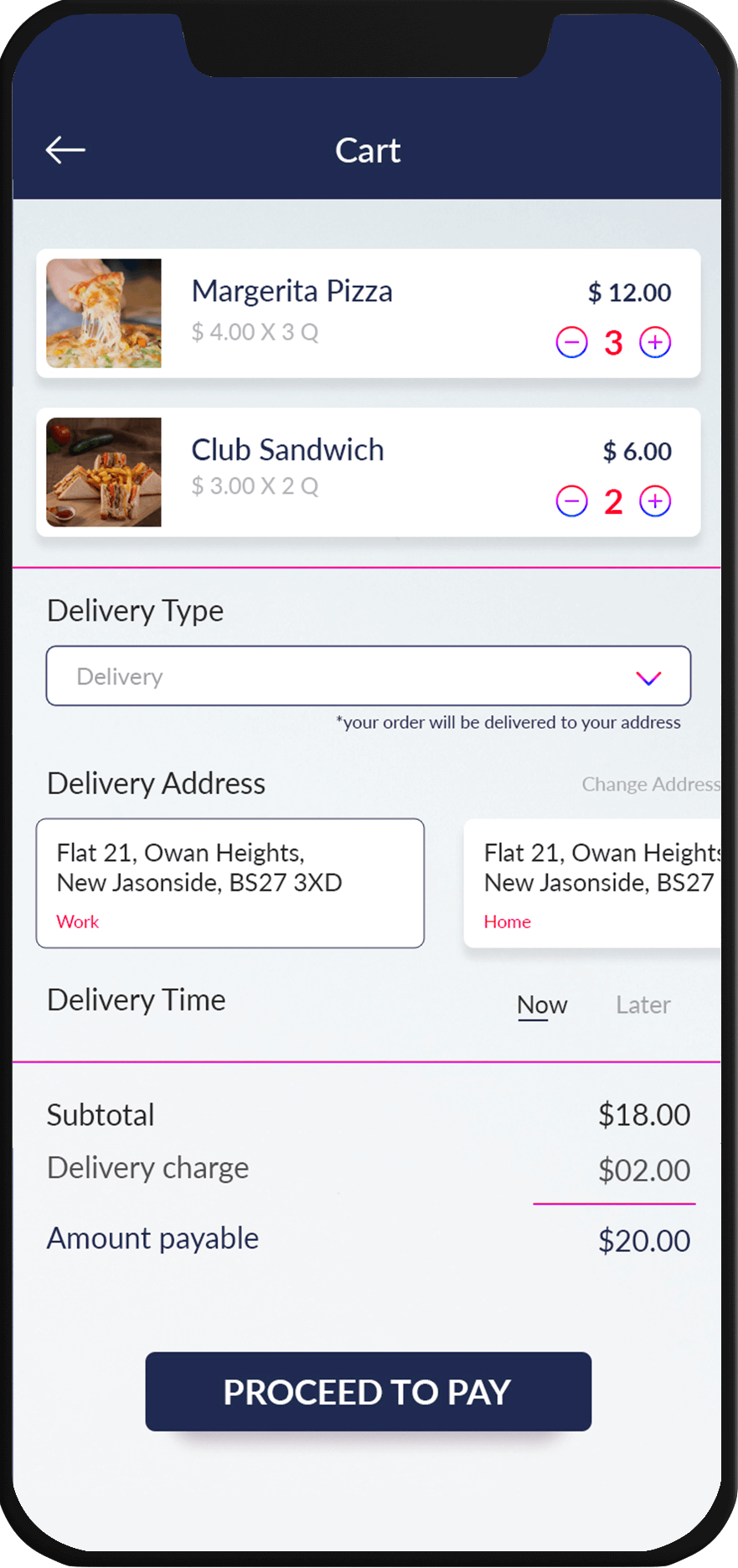 food delivery clone app