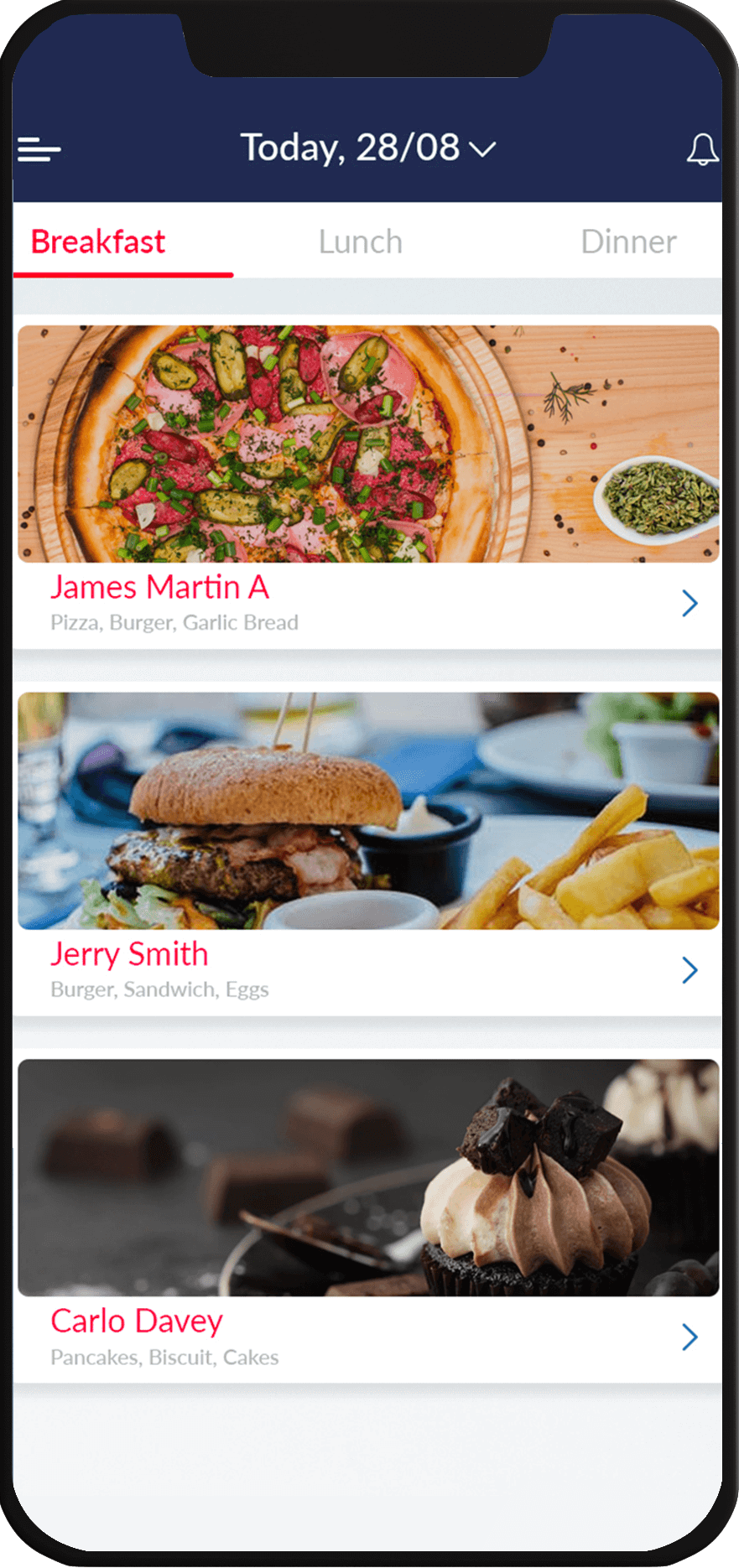 on demand food delivery app