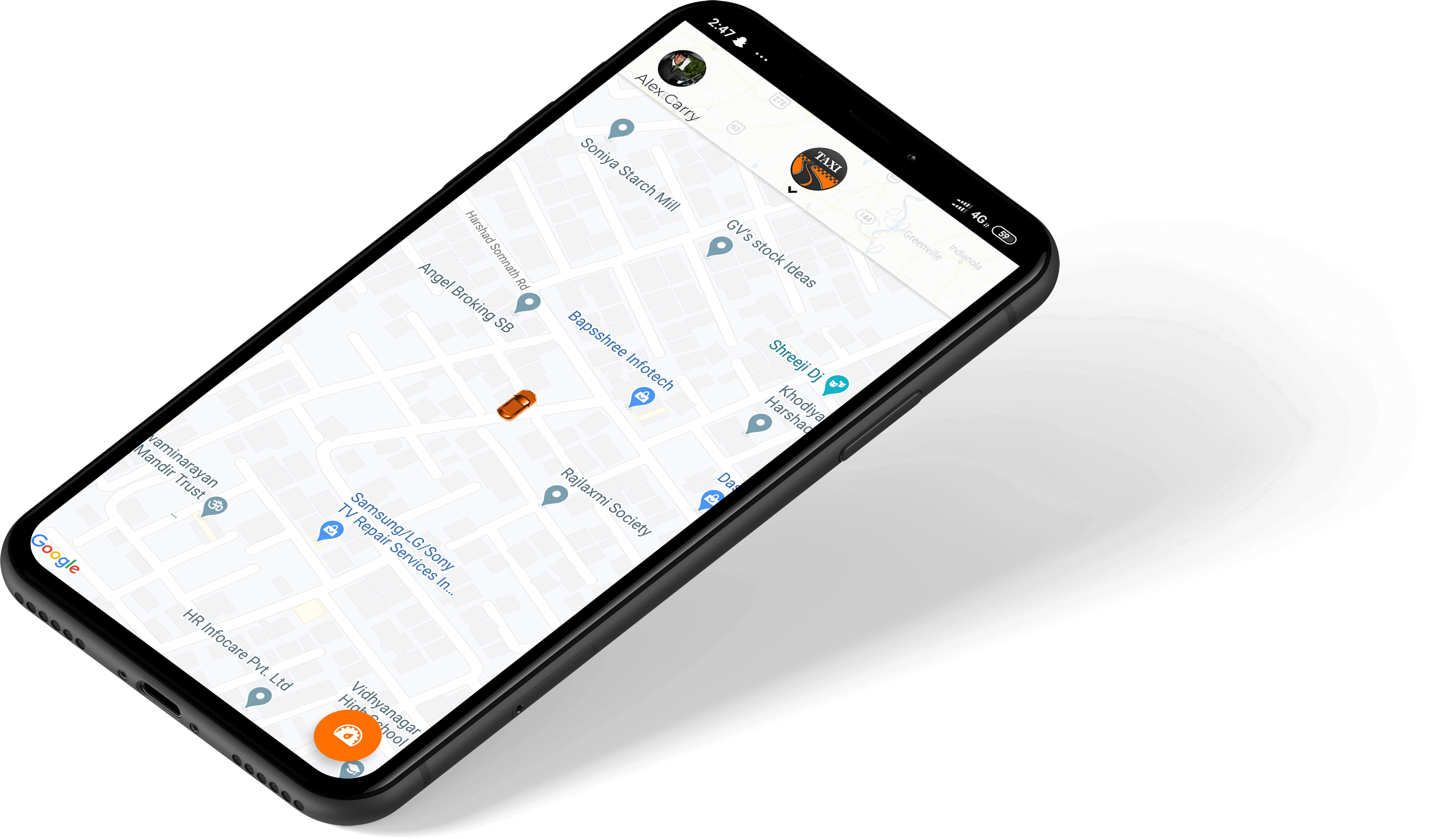 create a taxi booking app