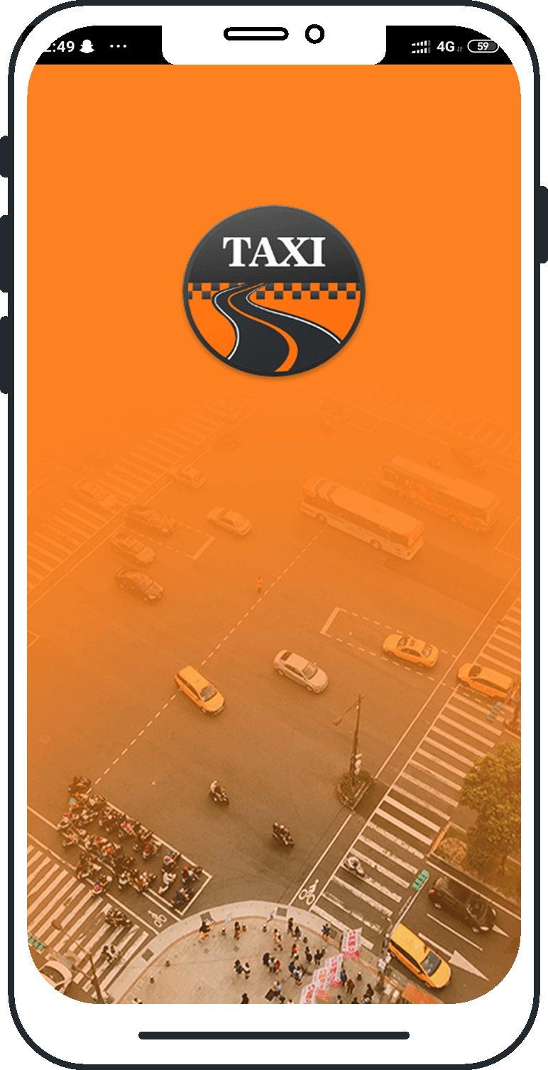 uber taxi clone screenshot